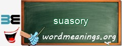 WordMeaning blackboard for suasory